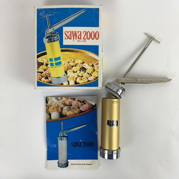 Sawa Kitchen Vintage Sawa 200 Cookie Press Deluxe Spritz Christmas